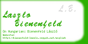 laszlo bienenfeld business card
