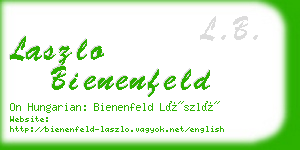 laszlo bienenfeld business card